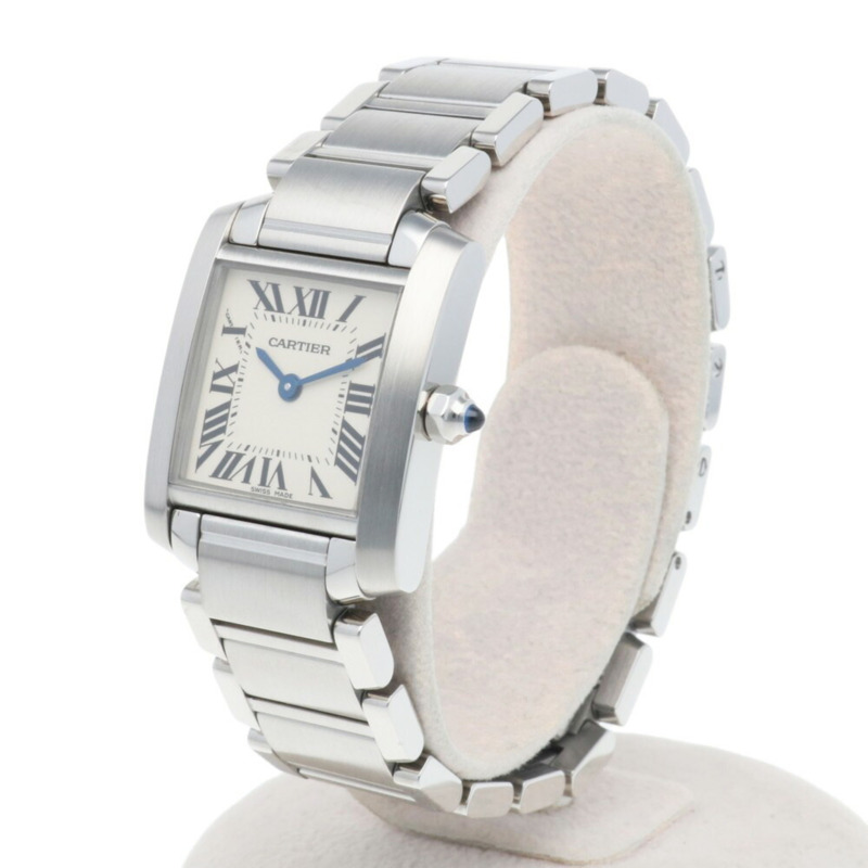 卡地亞 Tank Française SM 女士腕錶，不鏽鋼 2384 石英機芯-2