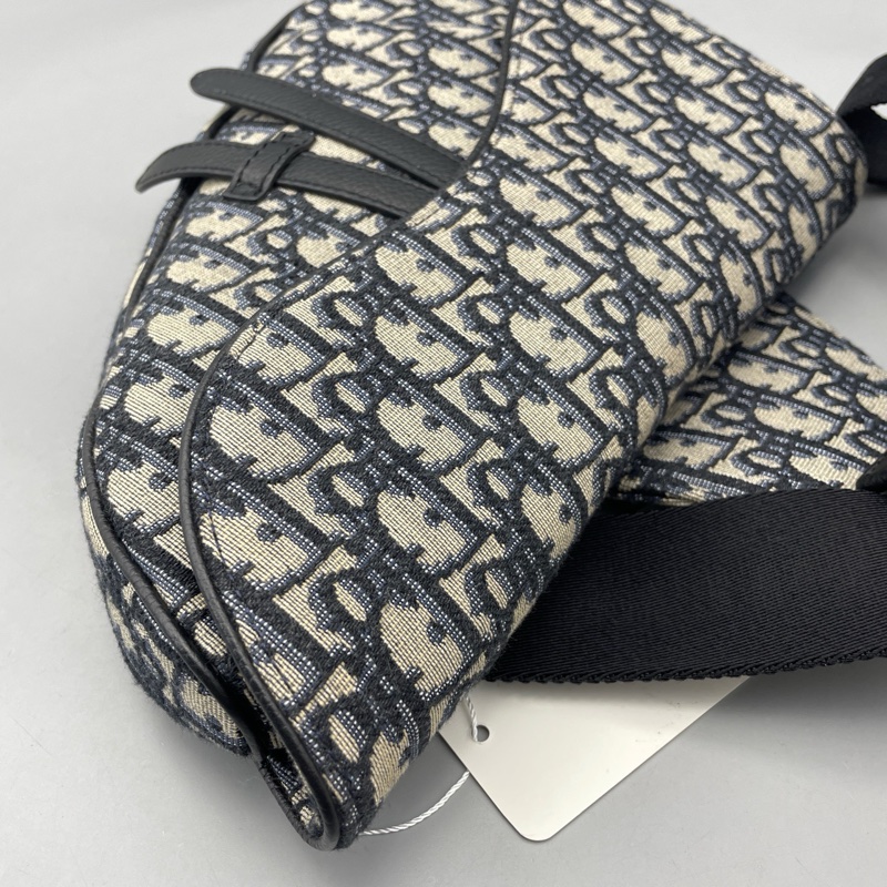 Dior迪奧馬鞍腰包老花藍 尺寸約26*20*4cm 20年-13