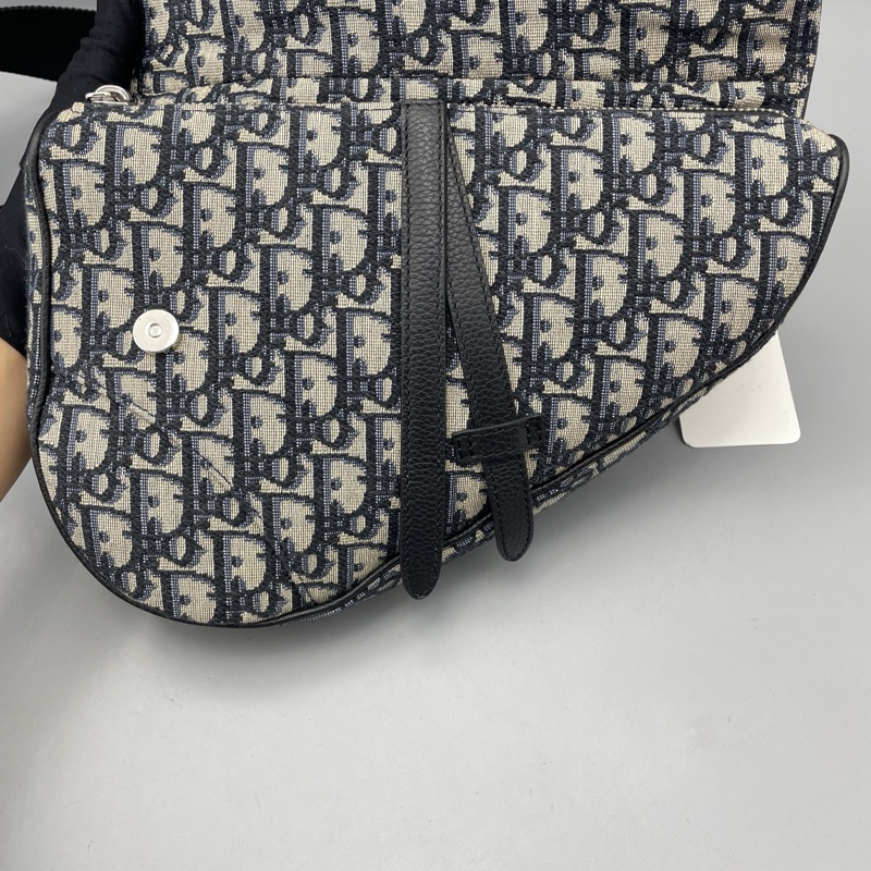 Dior迪奧馬鞍腰包老花藍 尺寸約26*20*4cm 20年-22