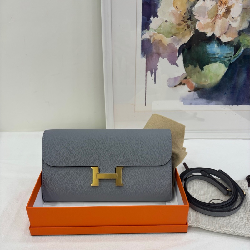 Hermes 愛馬仕 constance togo 康康togo 木偶灰金扣 Gris pantin ghw epsom皮 K刻 全新-0