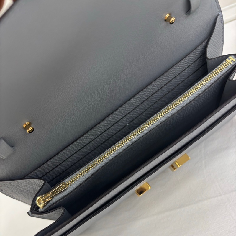 Hermes 愛馬仕 constance togo 康康togo 木偶灰金扣 Gris pantin ghw epsom皮 K刻 全新-6