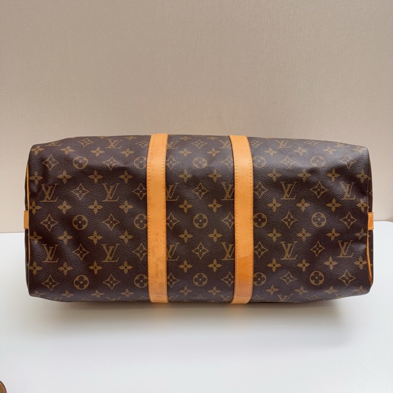 95新LV keepall45老花旅行袋-7