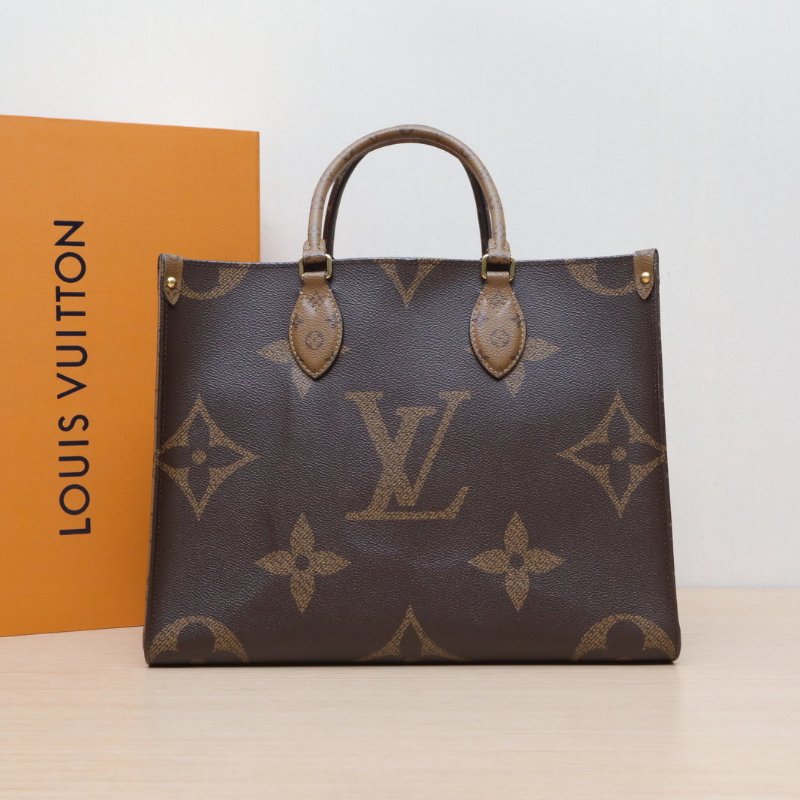 LOUIS VUITTON Onthego中號35老花PVC晶片肩背包-0