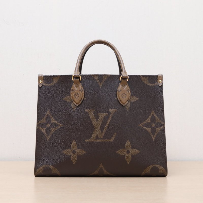 LOUIS VUITTON Onthego中號35老花PVC晶片肩背包-1