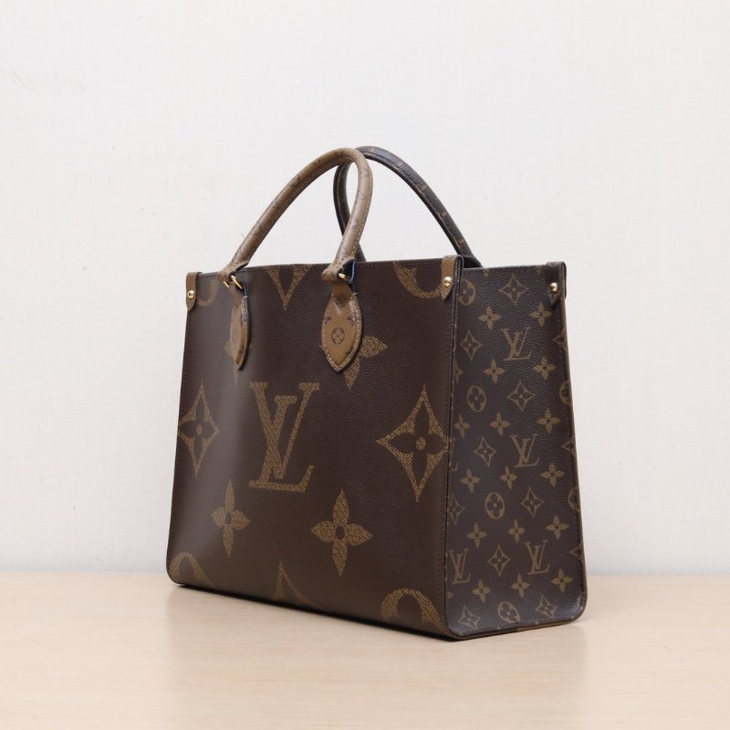 LOUIS VUITTON Onthego中號35老花PVC晶片肩背包-4
