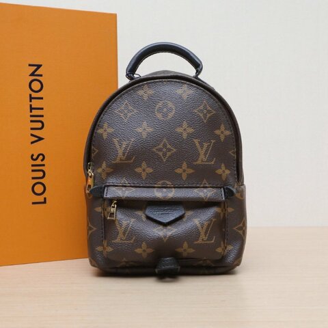 LOUIS VUITTON PalmSprings小書包Mini17老花PVC2016肩背包