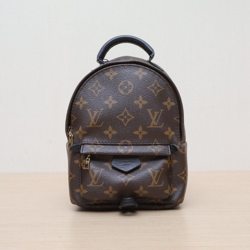 LOUIS VUITTON PalmSprings小書包Mini17老花PVC2016肩背包-1