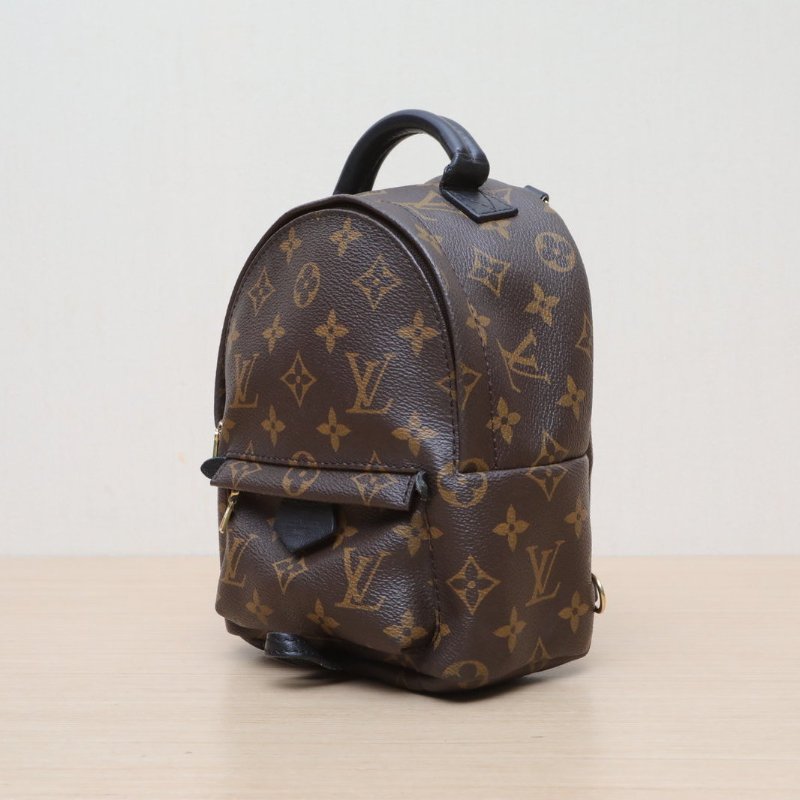 LOUIS VUITTON PalmSprings小書包Mini17老花PVC2016肩背包-4