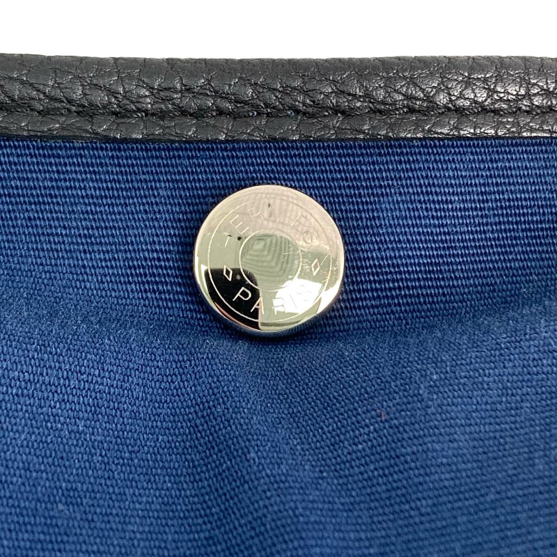△ Hermes 愛馬仕 Garden party 30 Navy, Black Canvas Negonda Calfskin Tote Bag Stamp X Garden party 30 深藍色, 黑色帆布小牛皮托特袋X刻 -257022042-11