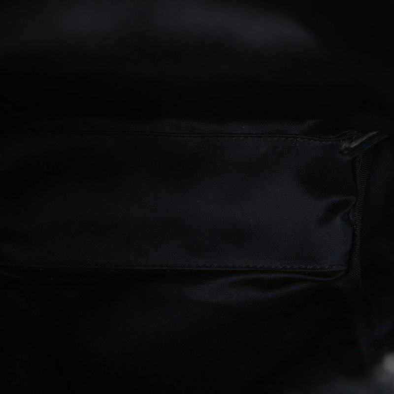 CHANEL 拼色毛呢24開銀扣雙肩包肩背包-3