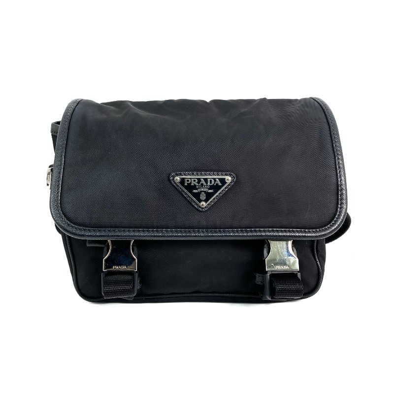 △ Prada 普拉達 Black Re-Nylon Shoulder Bag 2VD034 黑色再生尼龍肩背袋 2VD034 -257021824-1