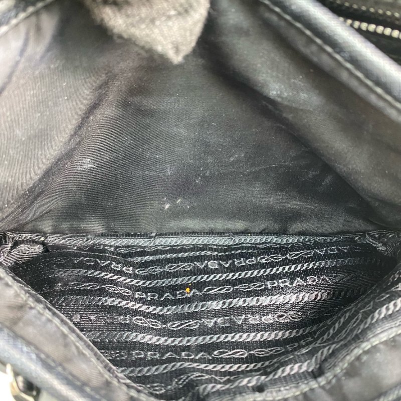 △ Prada 普拉達 Black Re-Nylon Shoulder Bag 2VD034 黑色再生尼龍肩背袋 2VD034 -257021824-16