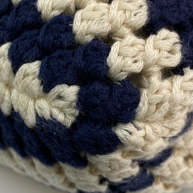 △Miu Miu繆繆 Beige, Navy Crochet Tote Bag 米色, 深藍色鉤針編織托特袋 -257021528-11