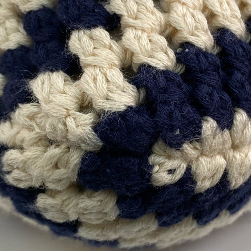 △Miu Miu繆繆 Beige, Navy Crochet Tote Bag 米色, 深藍色鉤針編織托特袋 -257021528-12