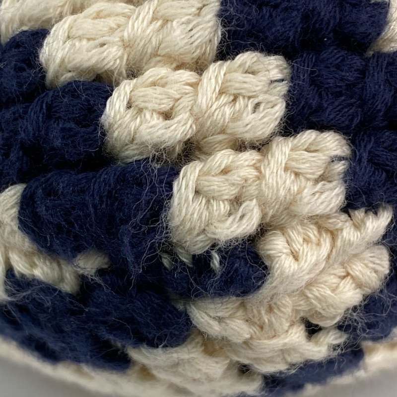 △Miu Miu繆繆 Beige, Navy Crochet Tote Bag 米色, 深藍色鉤針編織托特袋 -257021528-13