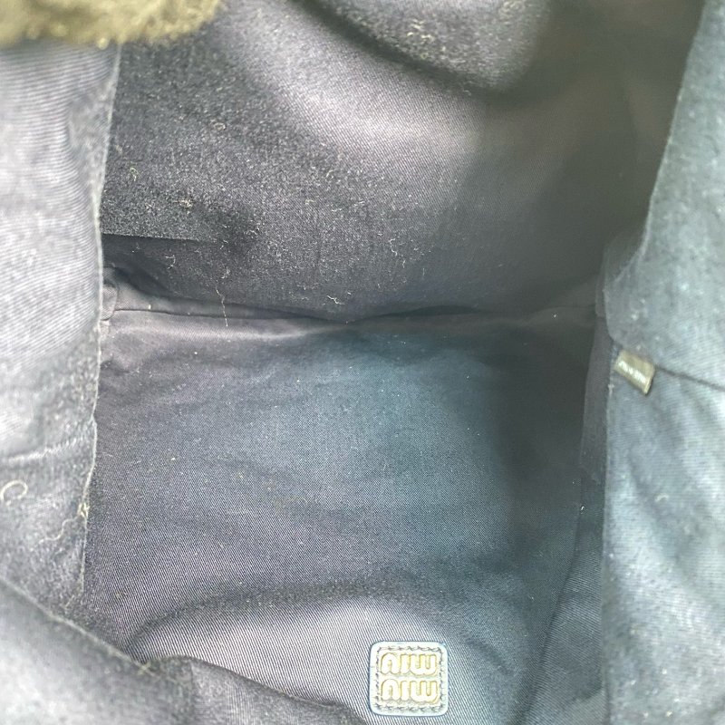 △Miu Miu繆繆 Beige, Navy Crochet Tote Bag 米色, 深藍色鉤針編織托特袋 -257021528-14