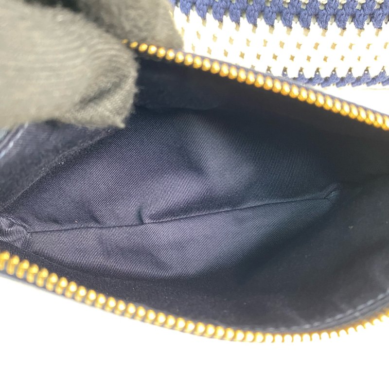 △Miu Miu繆繆 Beige, Navy Crochet Tote Bag 米色, 深藍色鉤針編織托特袋 -257021528-17