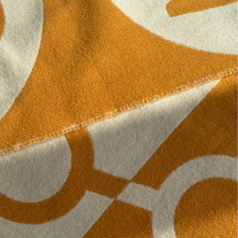 HERMES Casaque Charms muffler 100%羊絨圍巾-5