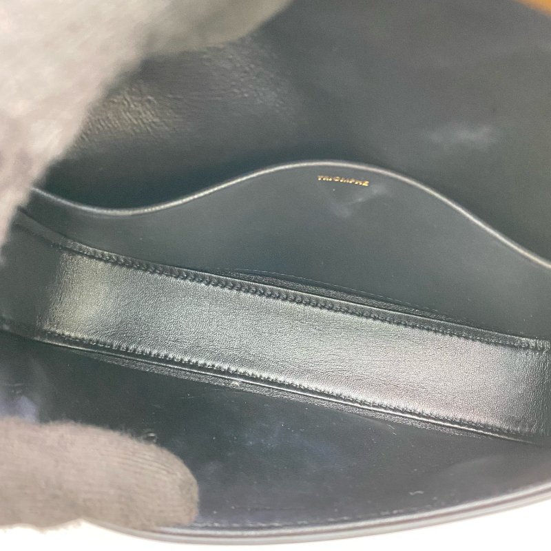 △ Celine 思琳 Black Calfskin Triomphe Shoulder Bag 黑色小牛皮肩背袋 -257021930-13