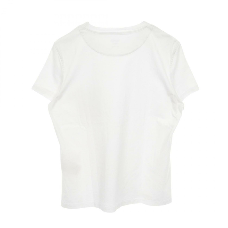 愛馬仕馬賽克H刺繡短袖T卹 3E4620DL 純棉 白色 #42 二手-1