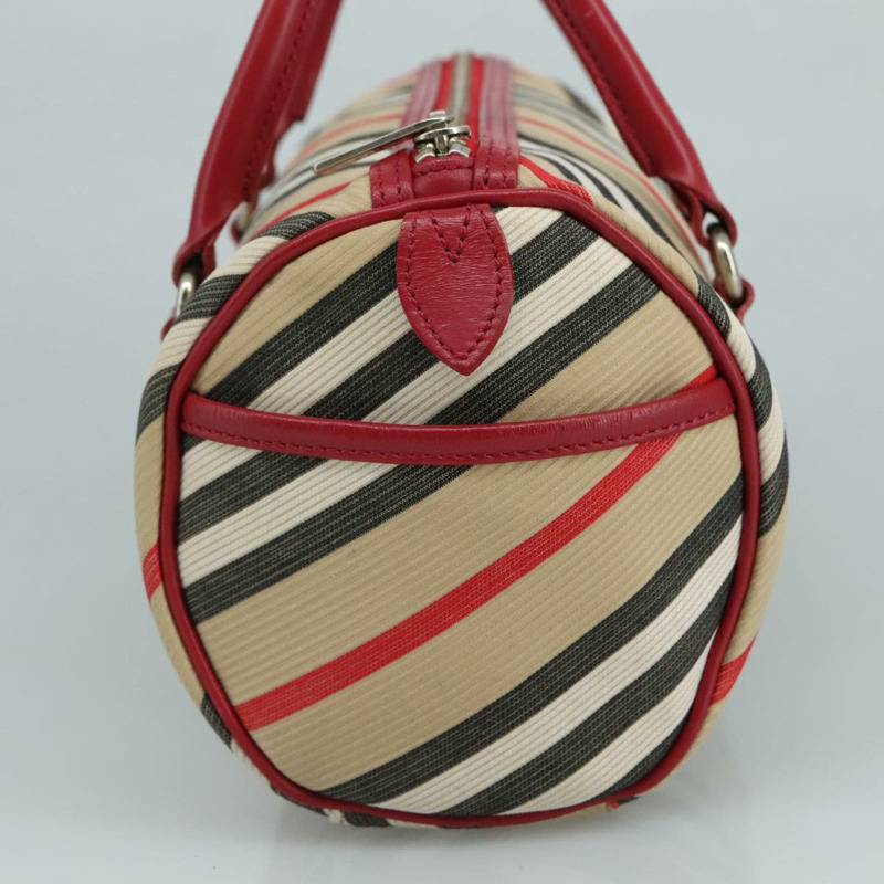 【日本直送】BURBERRY 藍標 Nova 格紋手提包 帆布 米色 正品 111434-3