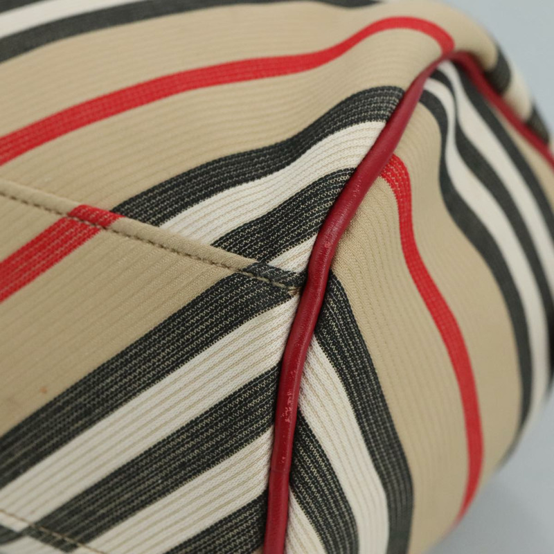 【日本直送】BURBERRY 藍標 Nova 格紋手提包 帆布 米色 正品 111434-14