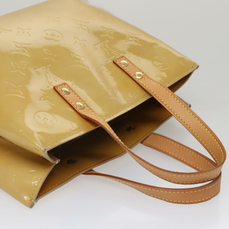 【日本直送】路易威登 Monogram Vernis Reade PM 手提包 米色 M91334 LV 正品 111703-5