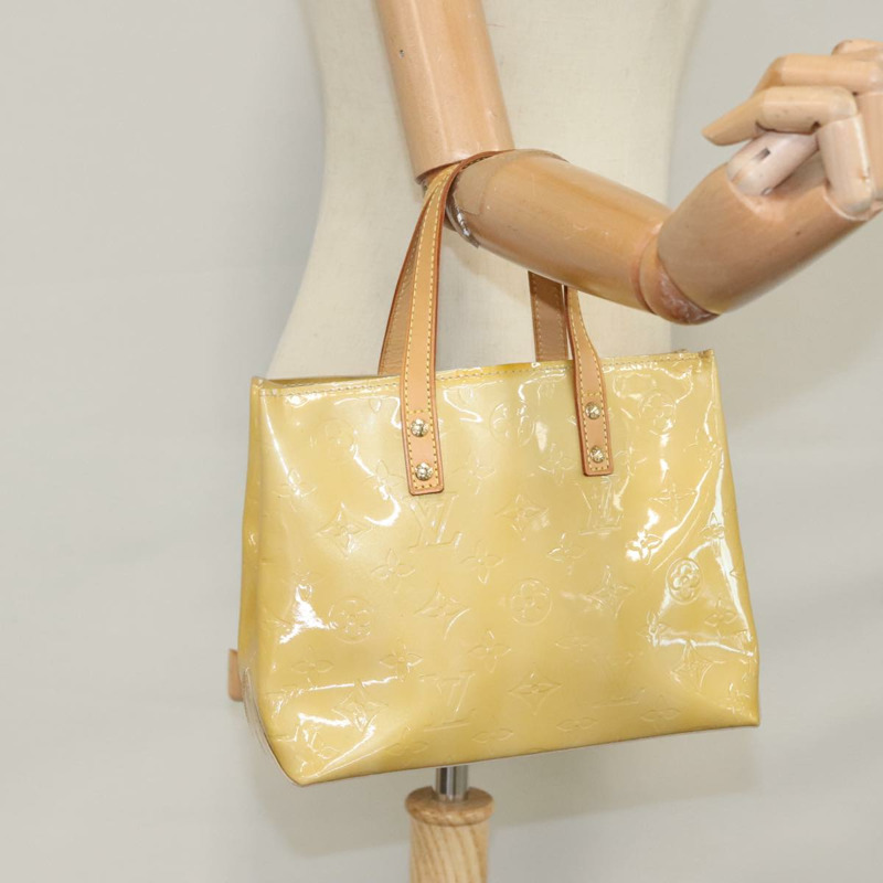 【日本直送】路易威登 Monogram Vernis Reade PM 手提包 米色 M91334 LV 正品 111703-21