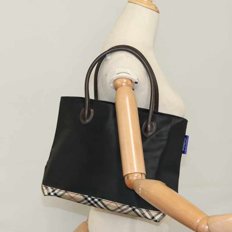 【日本直送】Burberrys Blue Label 尼龍黑色手提包 正品 111813-20