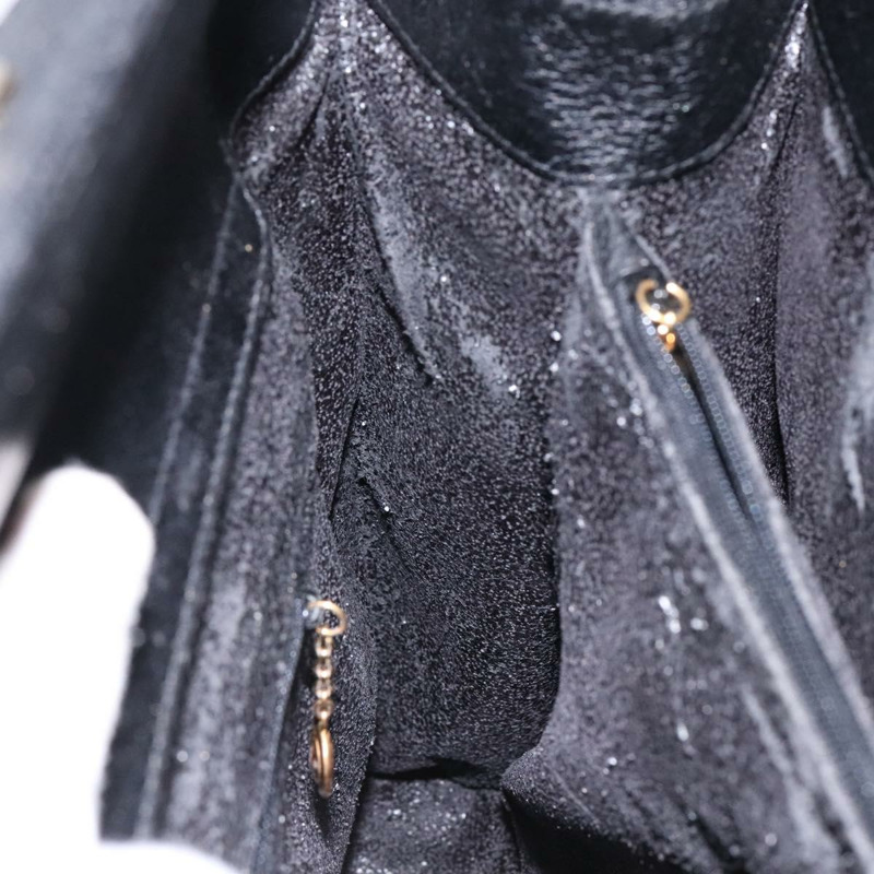 【日本直送】GUCCI 竹節手提包 皮革 黑色 金色 正品 ep10488-17