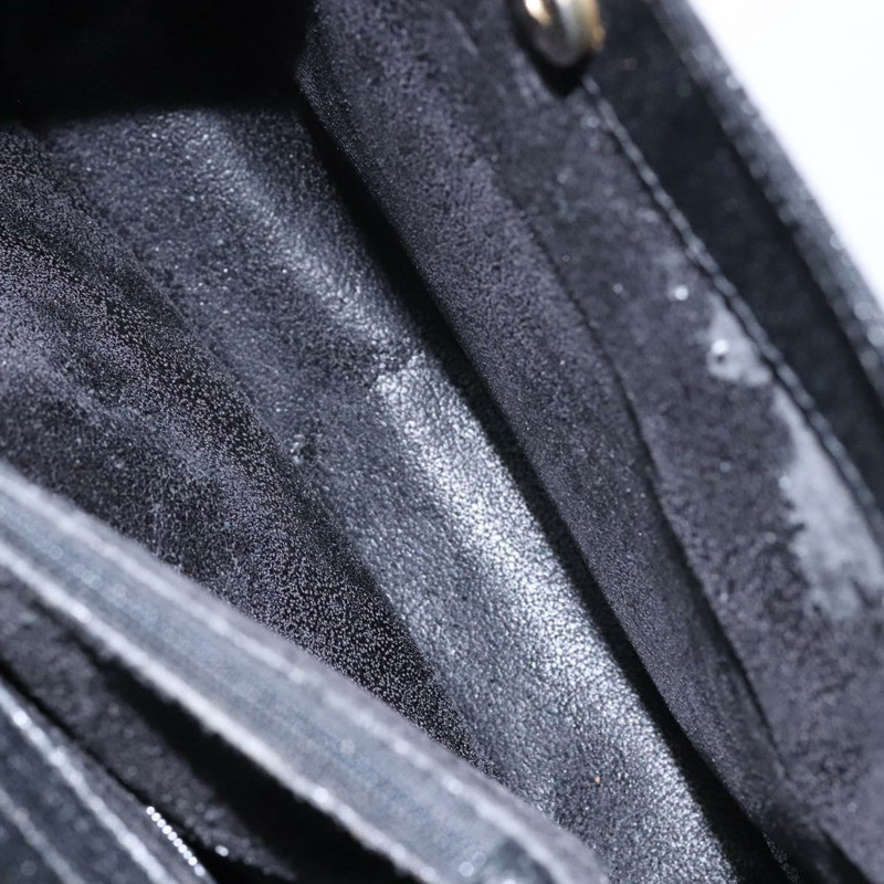 【日本直送】GUCCI 竹節手提包 皮革 黑色 金色 正品 ep10488-21