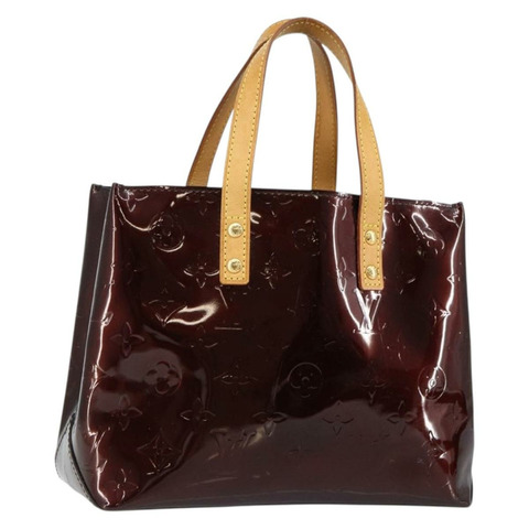 路易威登 Monogram Vernis Reade PM 手提包 Amarante M91993 LV Auth 145210