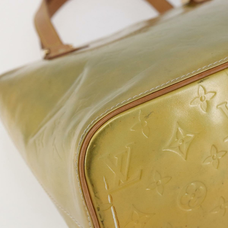 【日本直送】路易威登 Monogram Vernis Houston 手提包 灰色 M91053 LV 正品 146208-13