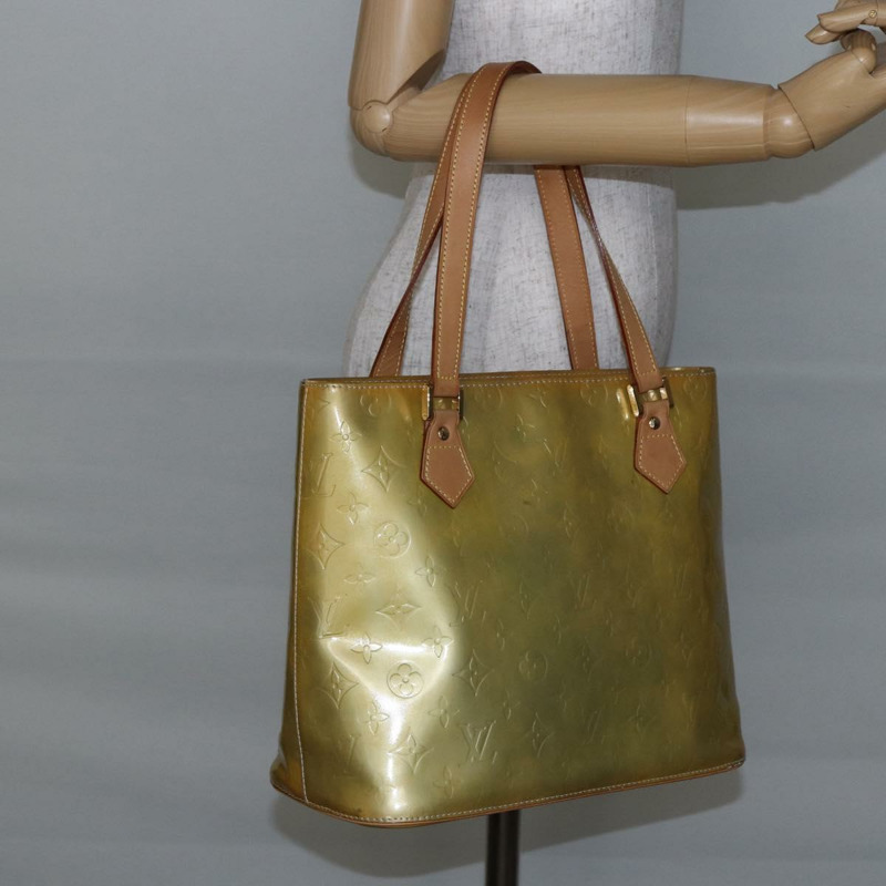 【日本直送】路易威登 Monogram Vernis Houston 手提包 灰色 M91053 LV 正品 146208-21