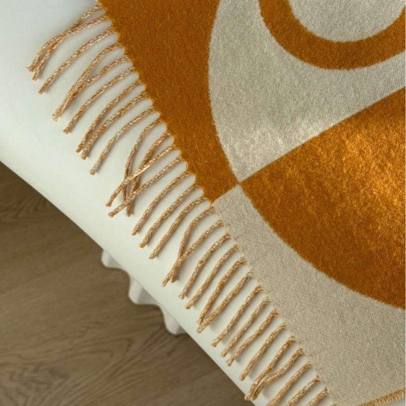 HERMES Casaque Charms muffler 100%羊絨圍巾-4