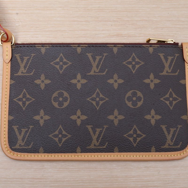 LOUIS VUITTON CARRYALL小號29配子袋老花PVC金扣晶片肩背包-2