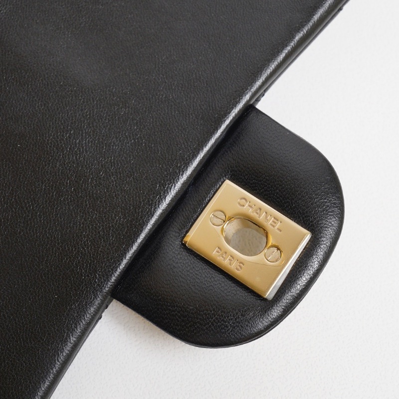 CHANEL 經典口蓋包 Mini CF20 - 黑金23開-11