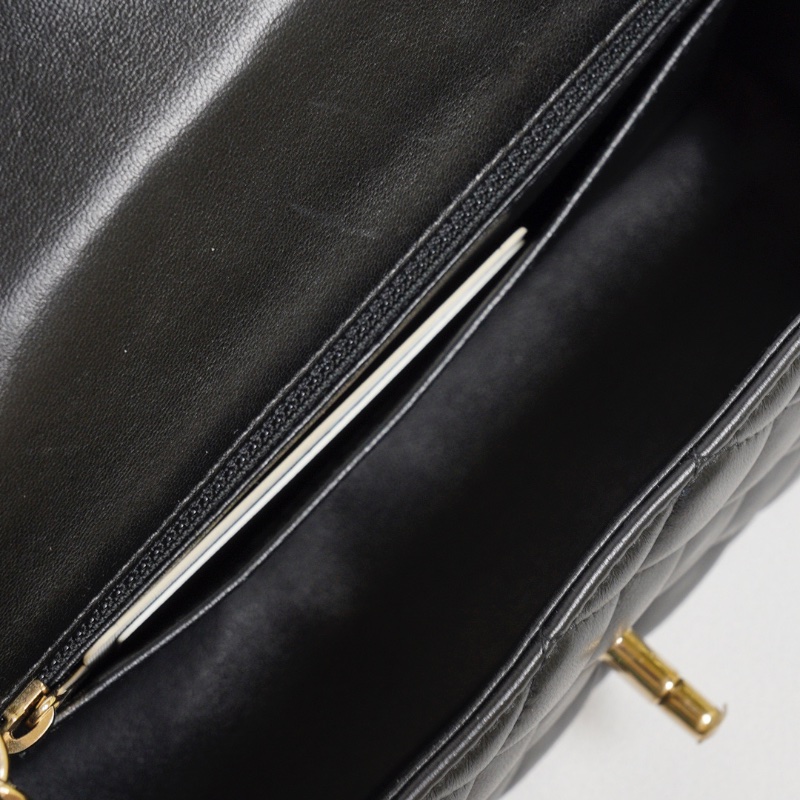 CHANEL 經典口蓋包 Mini CF20 - 黑金23開-12