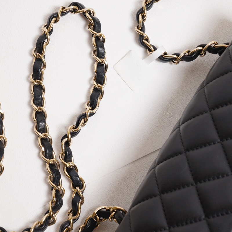 CHANEL 經典口蓋包 Mini CF20 - 黑金23開-16