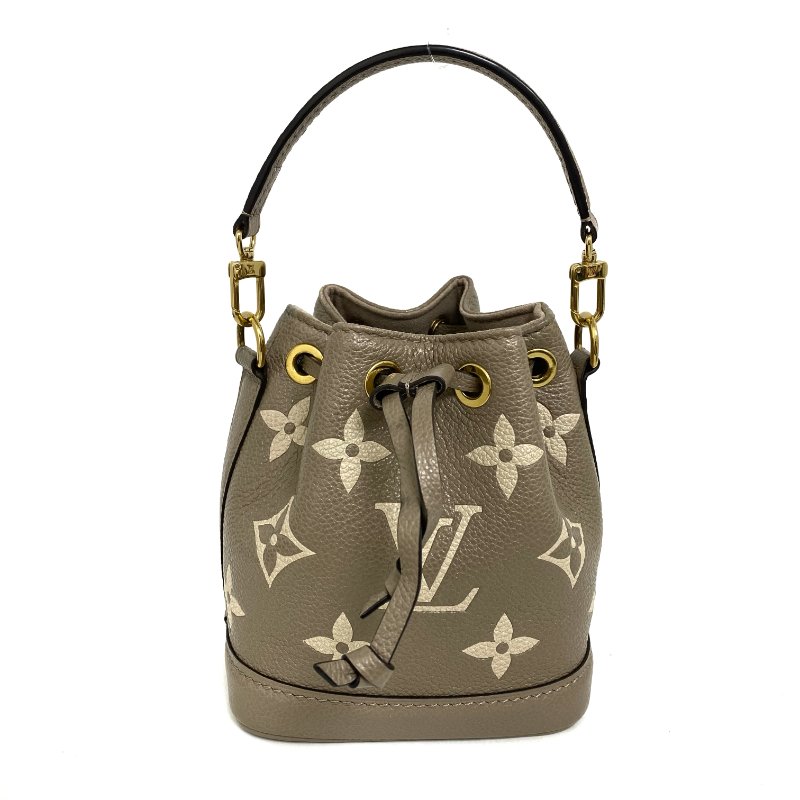 △ Louis Vuitton 路易威登 Nano Noé Beige Calfskin Monogram 2Way Bag M46291 淺褐色小牛皮經典花紋兩用袋 M46291 -257021920-1