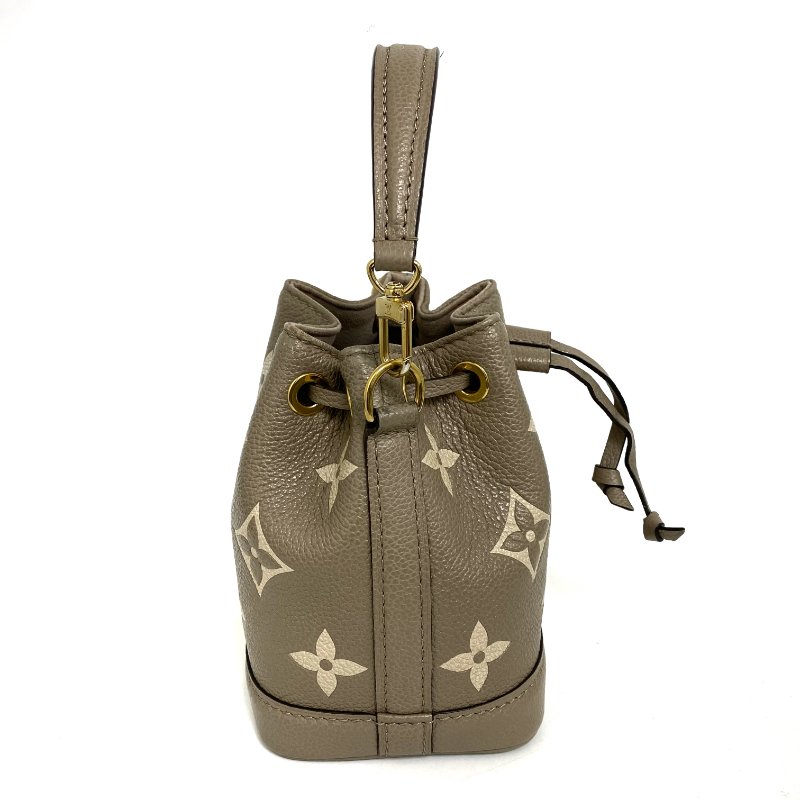 △ Louis Vuitton 路易威登 Nano Noé Beige Calfskin Monogram 2Way Bag M46291 淺褐色小牛皮經典花紋兩用袋 M46291 -257021920-3