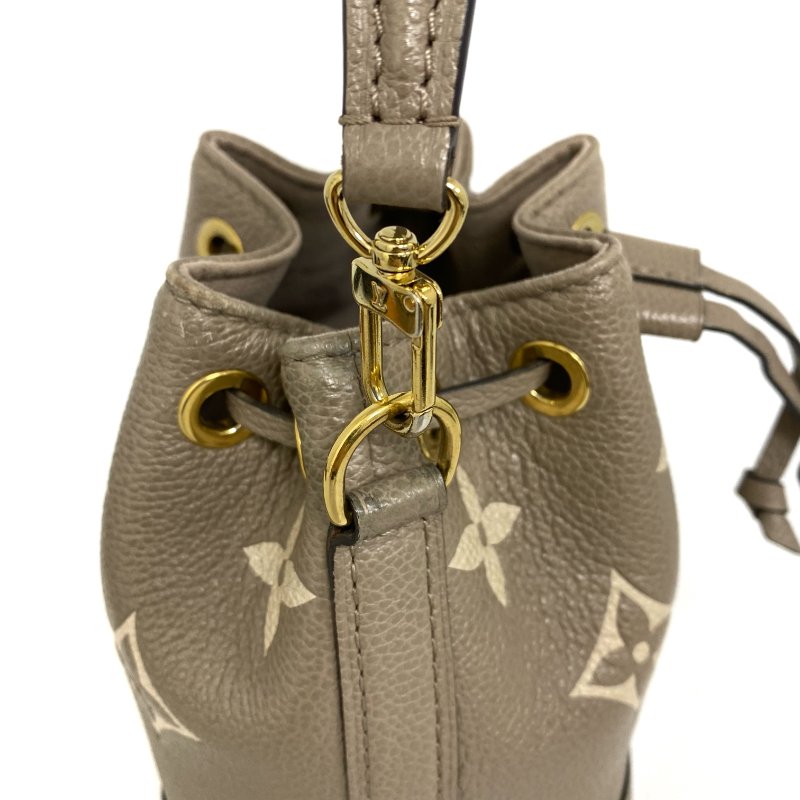 △ Louis Vuitton 路易威登 Nano Noé Beige Calfskin Monogram 2Way Bag M46291 淺褐色小牛皮經典花紋兩用袋 M46291 -257021920-5