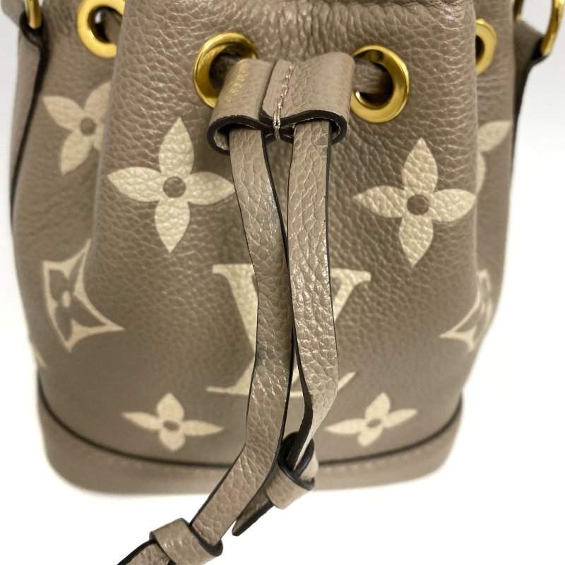 △ Louis Vuitton 路易威登 Nano Noé Beige Calfskin Monogram 2Way Bag M46291 淺褐色小牛皮經典花紋兩用袋 M46291 -257021920-7