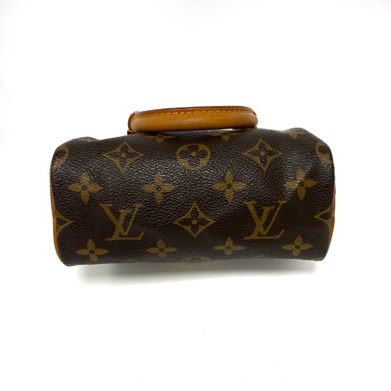 △ Louis Vuitton 路易威登 Nano Speedy Brown Coated Canvas Monogram 2Way Bag 啡色塗層帆布經典花紋迷你兩用袋 - 257021720-9