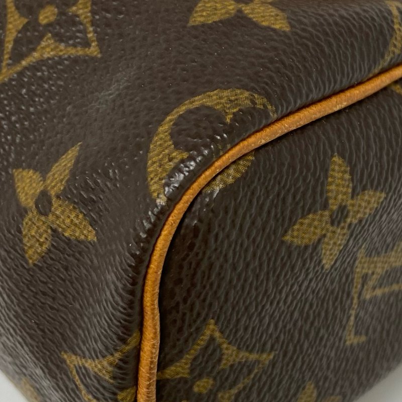 △ Louis Vuitton 路易威登 Nano Speedy Brown Coated Canvas Monogram 2Way Bag 啡色塗層帆布經典花紋迷你兩用袋 - 257021720-10