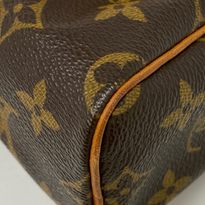 △ Louis Vuitton 路易威登 Nano Speedy Brown Coated Canvas Monogram 2Way Bag 啡色塗層帆布經典花紋迷你兩用袋 - 257021720-12