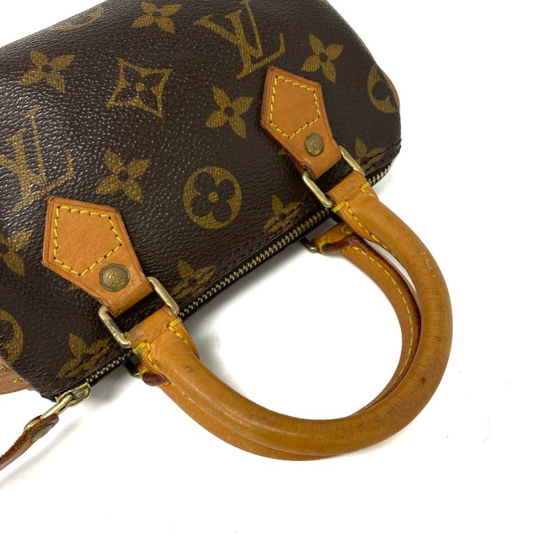 △ Louis Vuitton 路易威登 Nano Speedy Brown Coated Canvas Monogram 2Way Bag 啡色塗層帆布經典花紋迷你兩用袋 - 257021720-15
