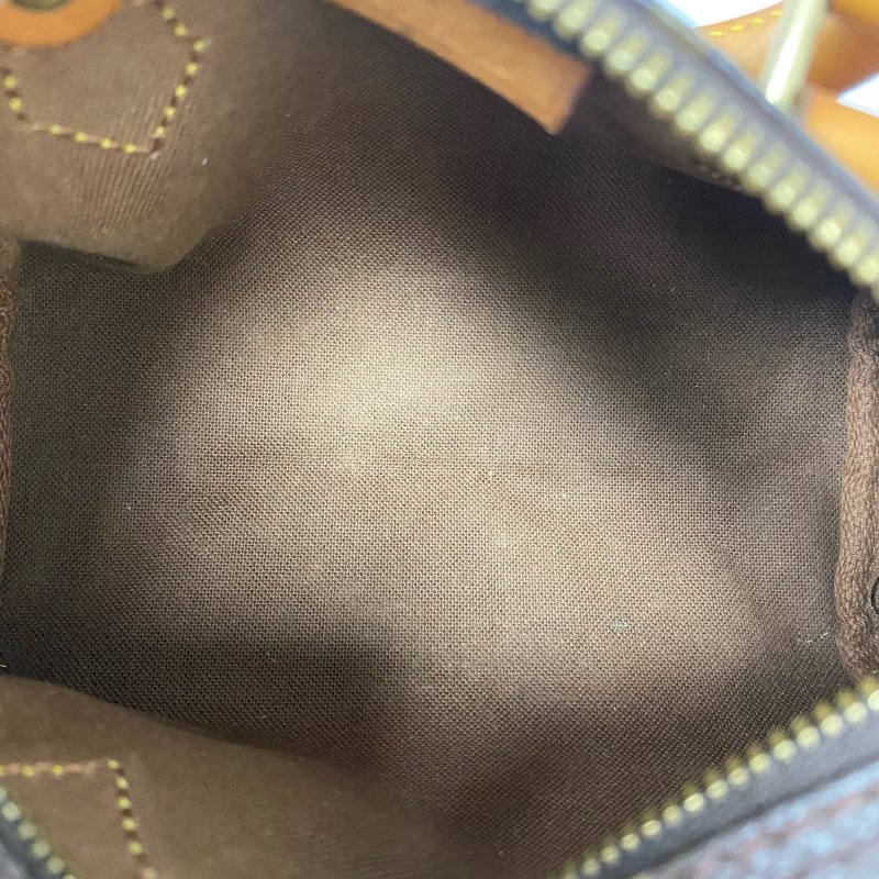 △ Louis Vuitton 路易威登 Nano Speedy Brown Coated Canvas Monogram 2Way Bag 啡色塗層帆布經典花紋迷你兩用袋 - 257021720-17