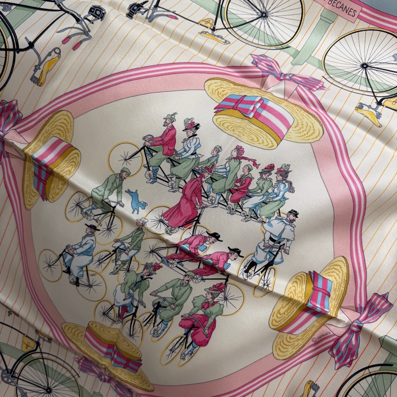 Hermes 🤎Cnanel 腳踏車絲巾 🤎全新-5