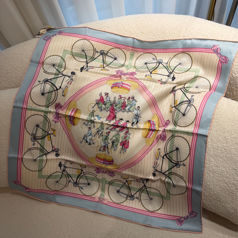 Hermes 🤎Cnanel 腳踏車絲巾 🤎全新-6